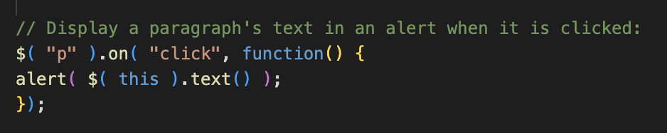 HTML Code for separate jQuery effect syntax.